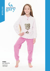 PIGIAMA BAMBINA M/L S30003 Tellini S.r.l. Ingrosso Abbigliamento
